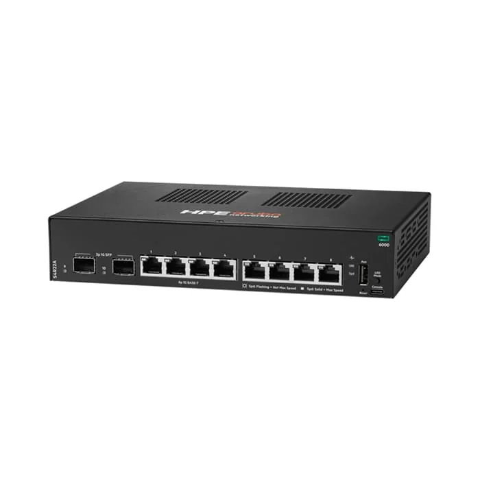 NET SWITCH 8PORT 1000M/CX 6000 S4R22A ARUBA BY HPE Aruba