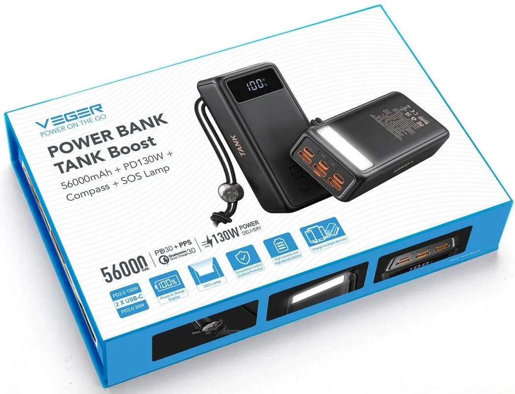 POWER BANK USB 56000MAH/TANK BOOST W5001C VEGER Veger