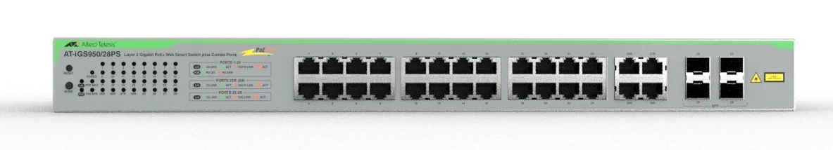 NET SWITCH 28PORT 1000T POE+/AT-IGS950/28PS-950 ALLIED Allied