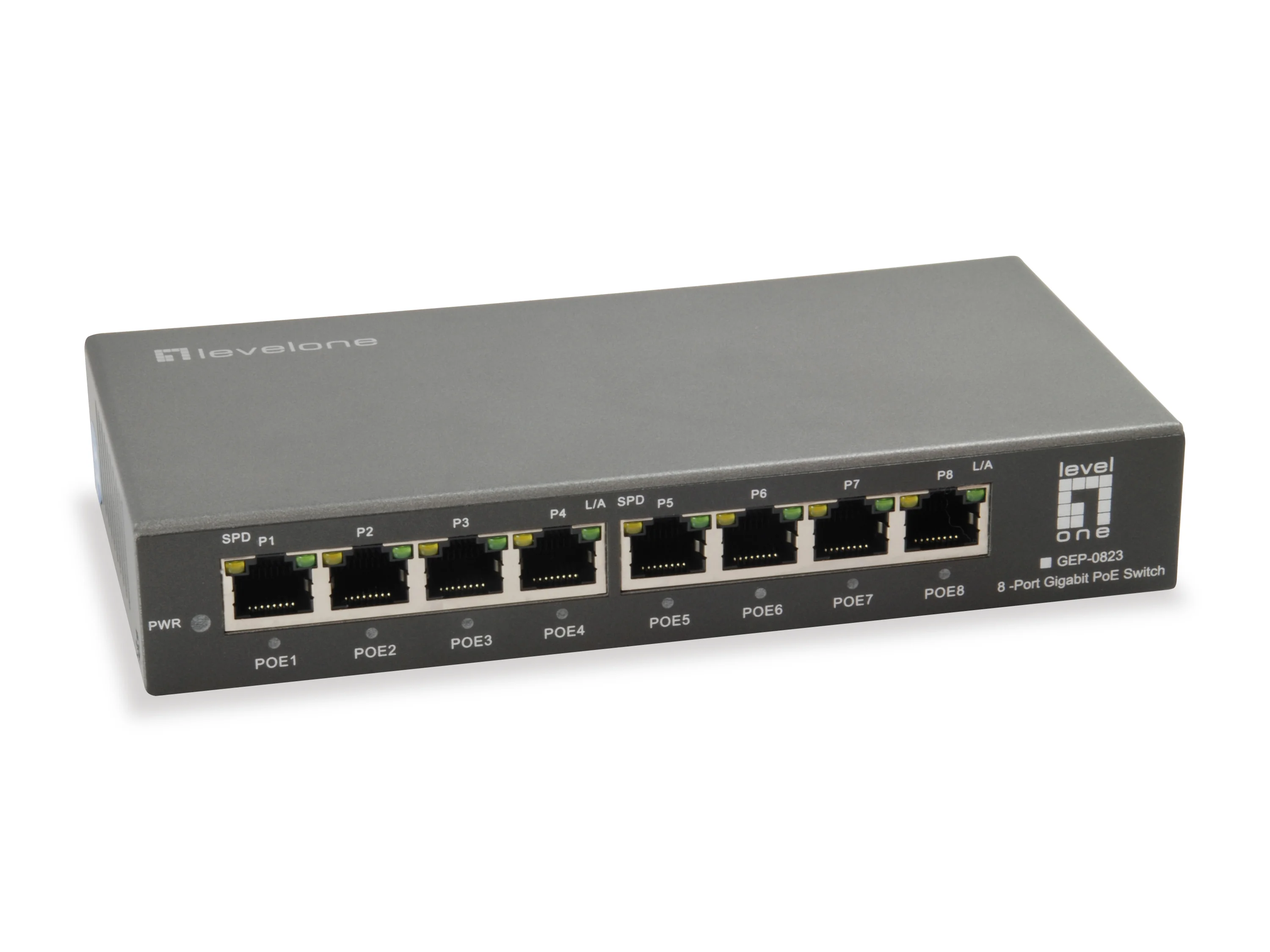 NET SWITCH 8PORT 10/100/1000M/GEP-0823 LEVELONE Levelone
