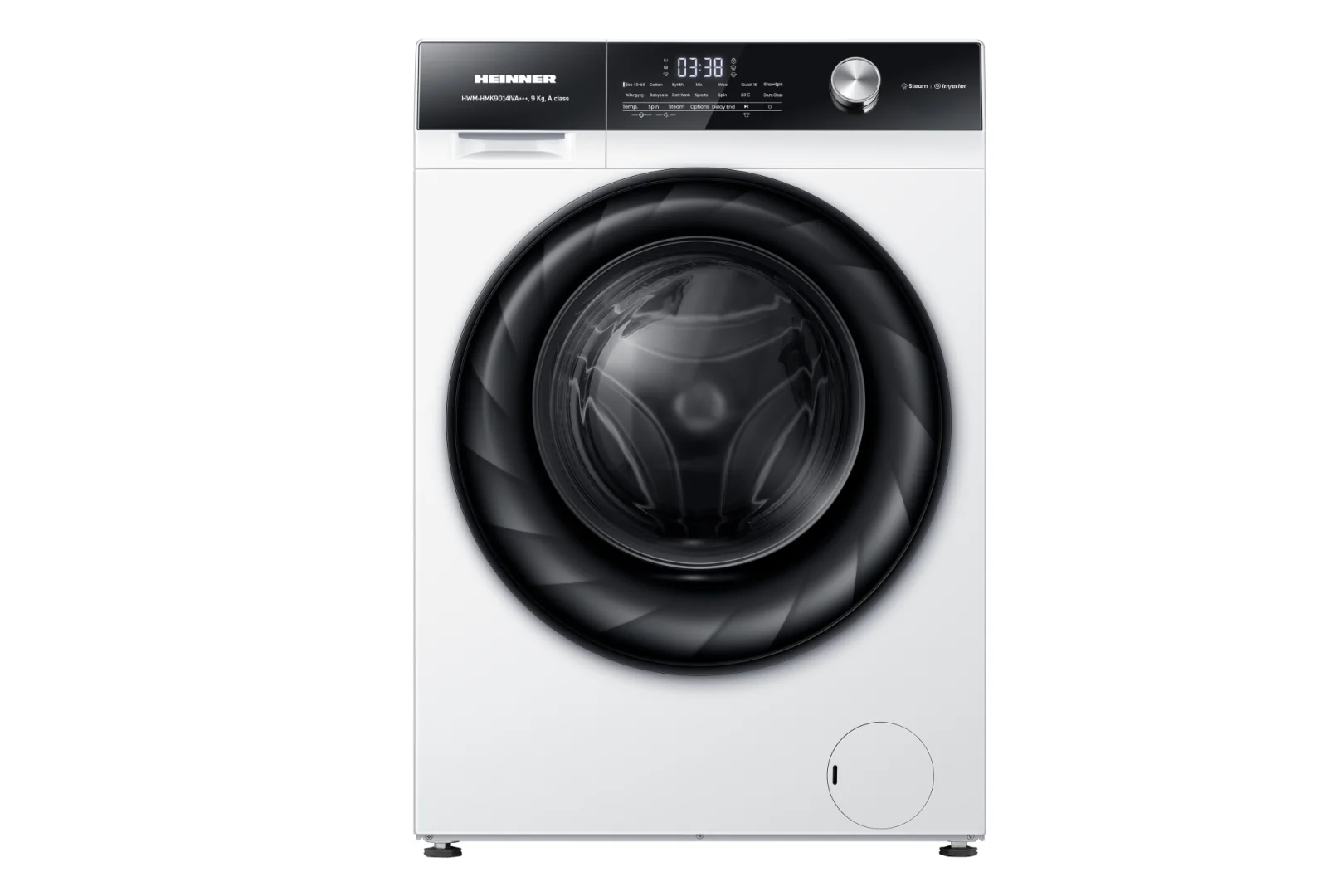 Masina de spalat rufe HEINNER HWM-HMK9014IVA+++, 9 kg, 1400 rpm, Clasa: A, Alb