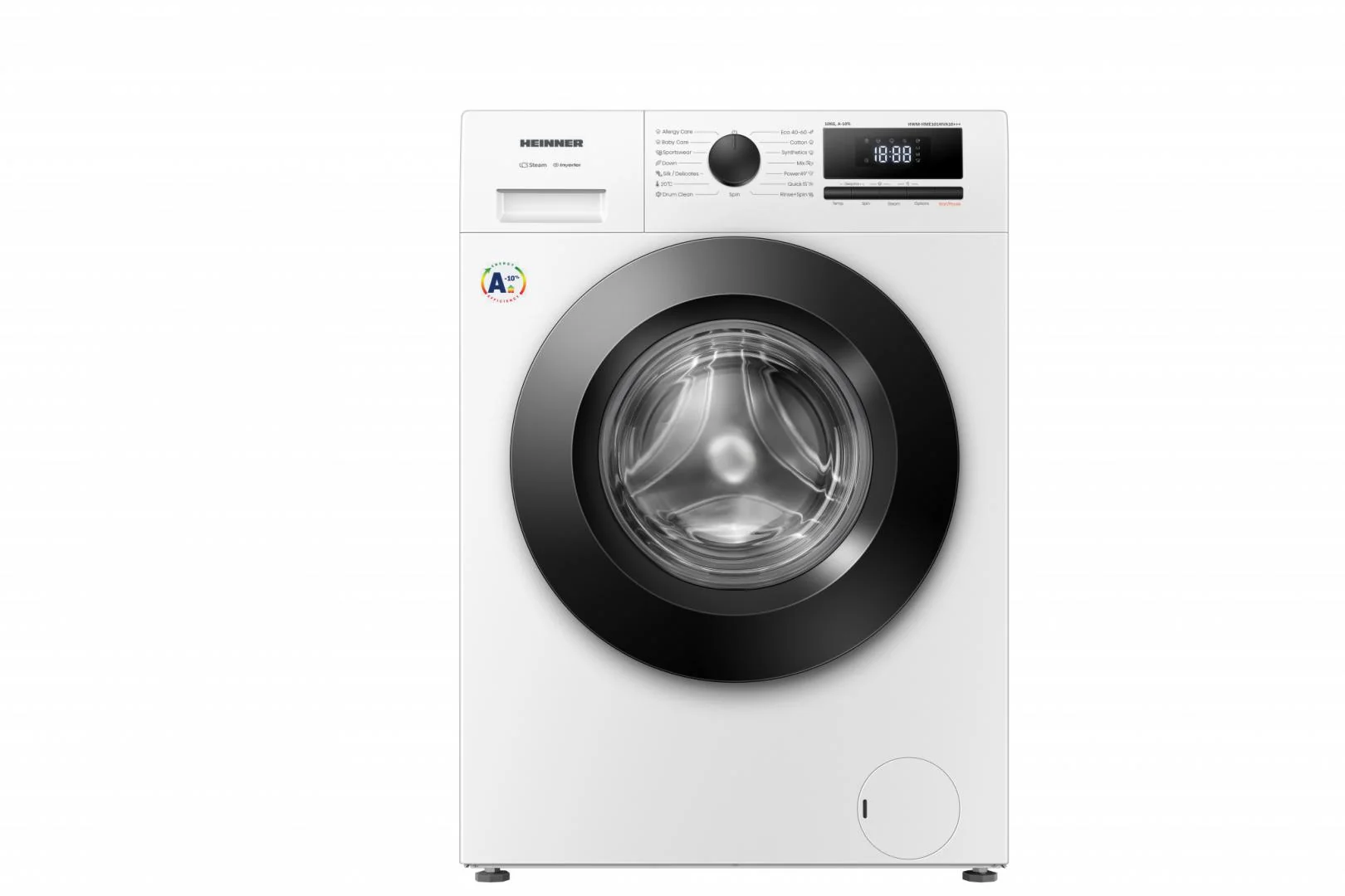 Masina de spalat rufe HEINNER HWM-HME1014IVA10+++, 10 kg, 1400 rpm, Clasa: A, Alb
