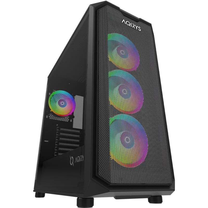 Carcasa AQIRYS Wezen PRO, RGB, Mid Tower, Black Aqirys