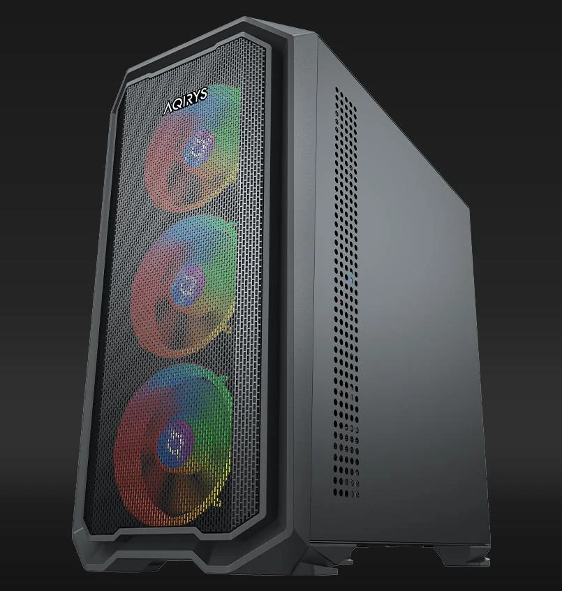 Carcasa AQIRYS WEZEN, RGB, Mid Tower, Black Aqirys
