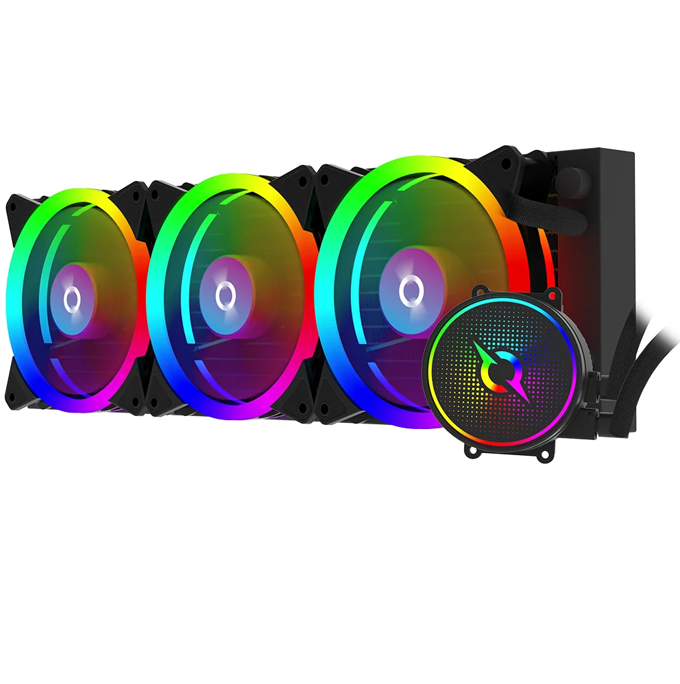 Cooler Procesor AQIRYS AQUARIUS 360 AIO, Lichid, 3 ventilatoare, aRGB Aqirys