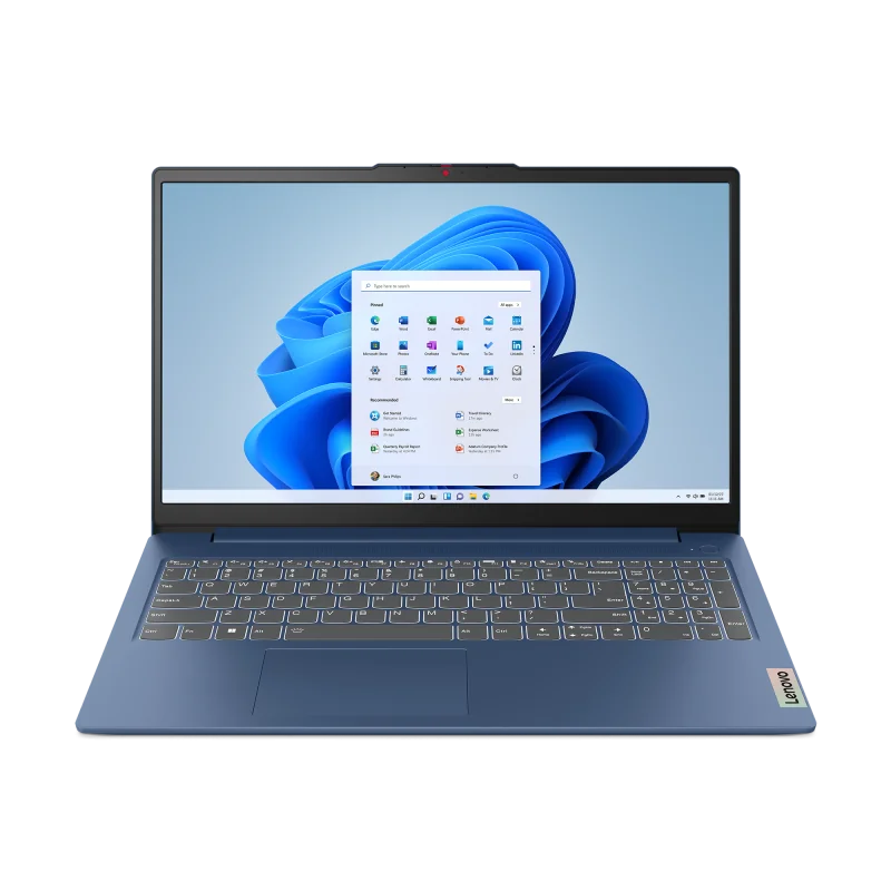 Laptop Consumer Lenovo IdeaPad Slim 3 15AMN8, cu procesor AMD Ryzen 5 40, 15.6'' TN, 8 GB LPDDR5, 512 GB, AMD Radeon 610M, Fara OS, 3 ani Garantie Lenovo