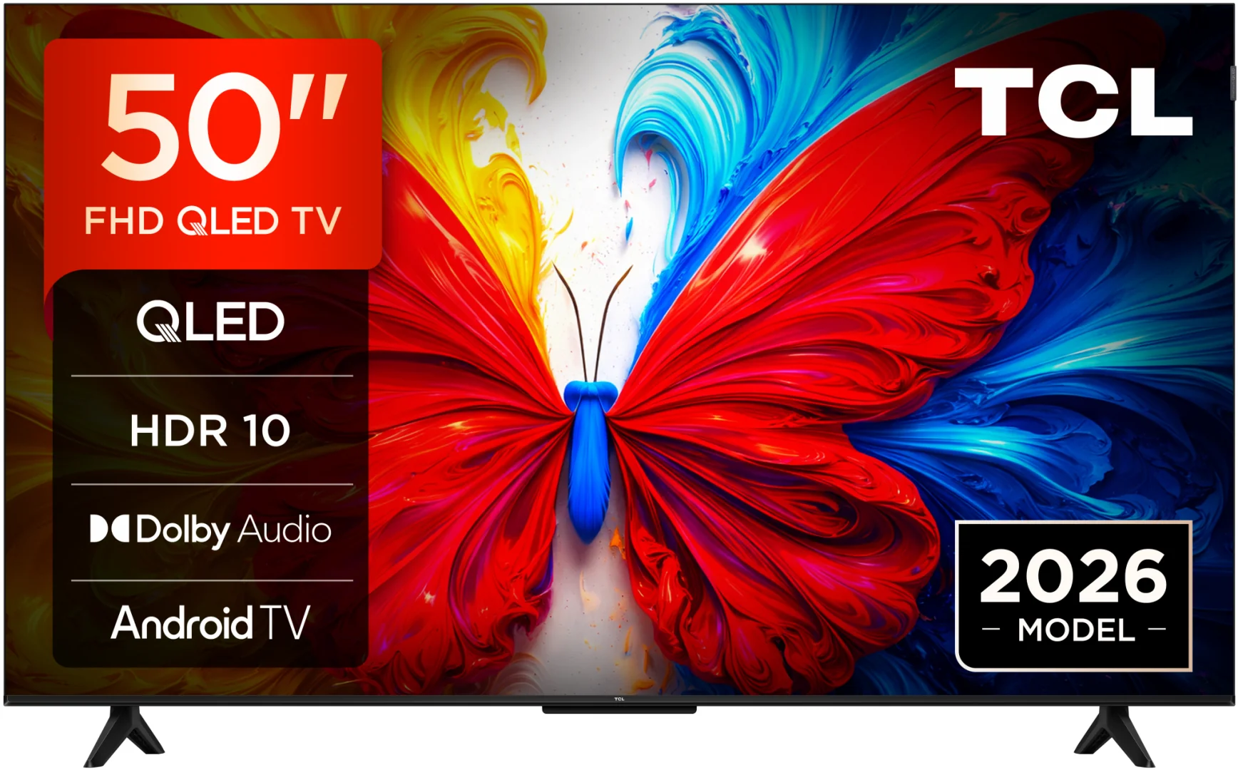 Televizor TCL QLED 50S5L, 126 cm, Smart Android TV, Full HD, Clasa F (Model 2026) TCL