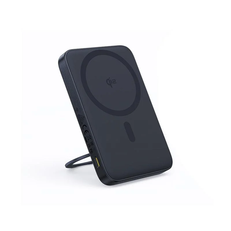 Baterie externa Baseus PicoGo Qi2 Magnetic, 5000mAh, PD 20W, 1 x USB Type-C, incarcare wireless Qi2 15W, prindere magnetica Iphone, include cablu USB Type-C la USB Type-C 30cm, negru Baseus