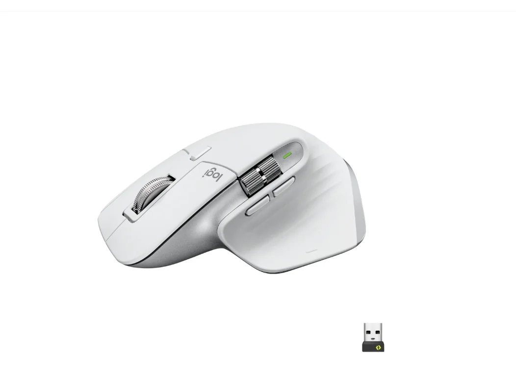 Mouse Wireless Logitech MX Master 3S Performance Wireless Mouse, 8000 dpi, Alb Logitech