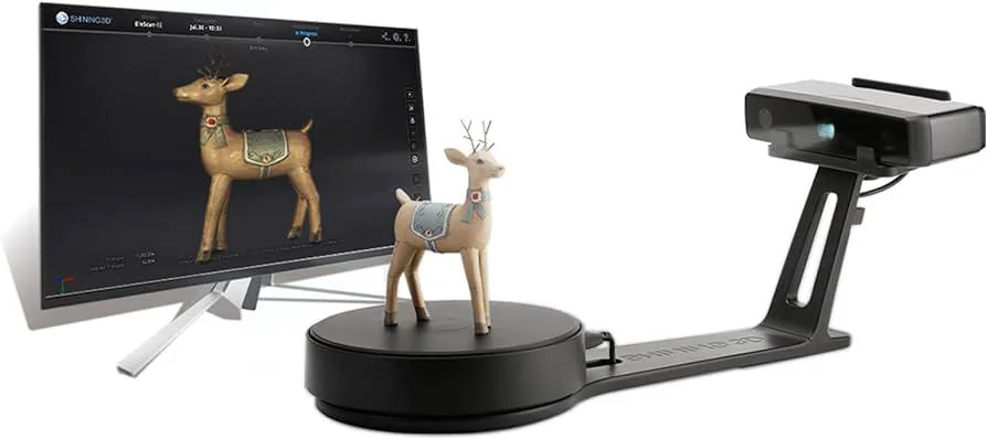 Scanner 3D Shining 3D Einscan-SE v2 Precizie de scanare (mm): 0,1; Timp de scanare pentru o imagine (s): <1s ; <45s pentru scanare completă 360 grade Distanță între puncte (mm): 0.17 - 0.20 Distanta de scanare(mm): 290-480; Mod de aliniere: trăsături Shining 3D
