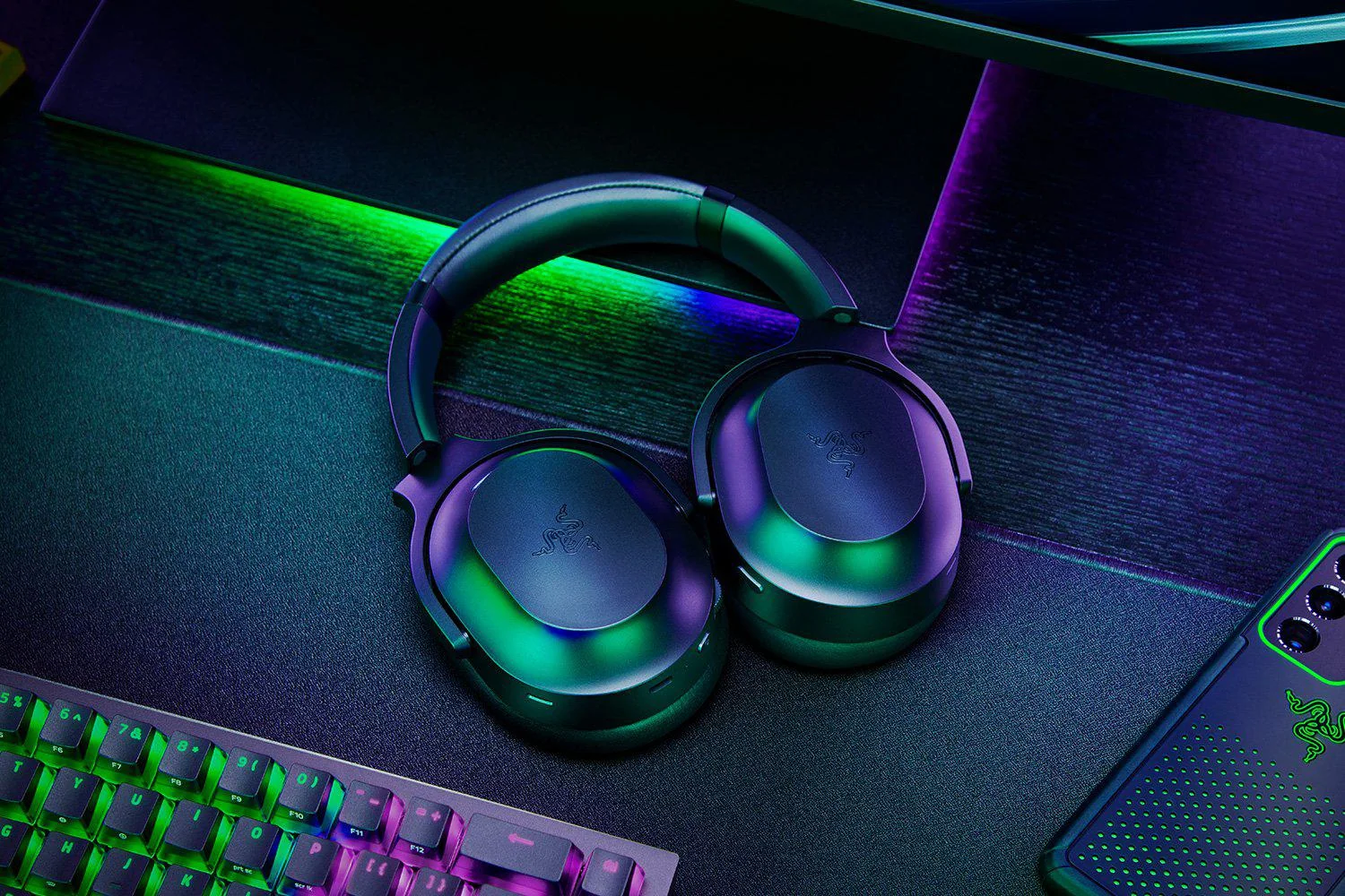 Casti Gaming Head-band Razer Barracuda Pro, Wireless/Wired, noise-canceling, Negru Razer