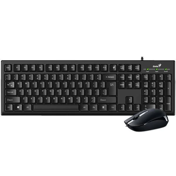 Kit tastatura + mouse Genius KM-160, cu fir, negru Genius