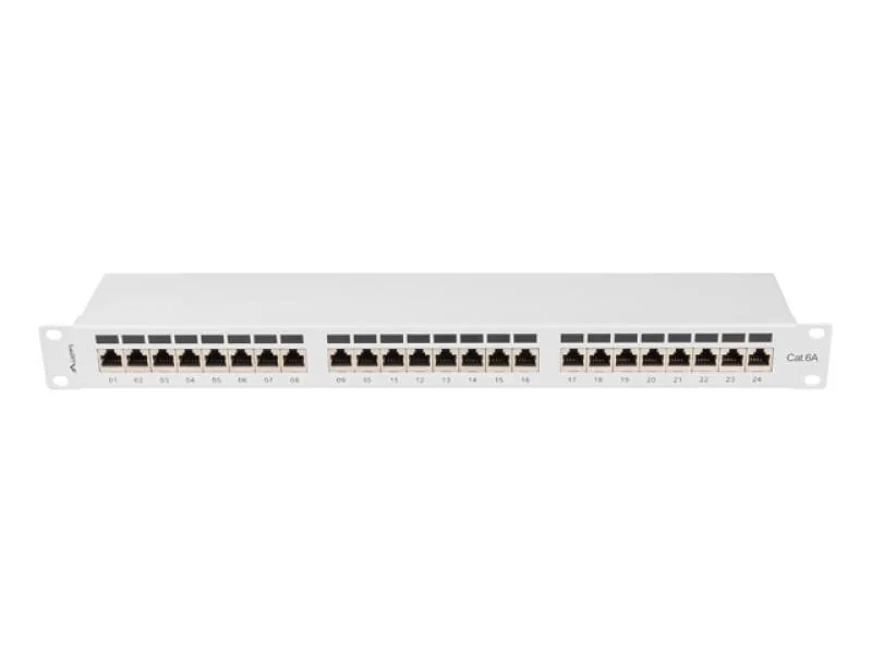 patch panel 24 port 1U cat.6A FTP grey Lanberg