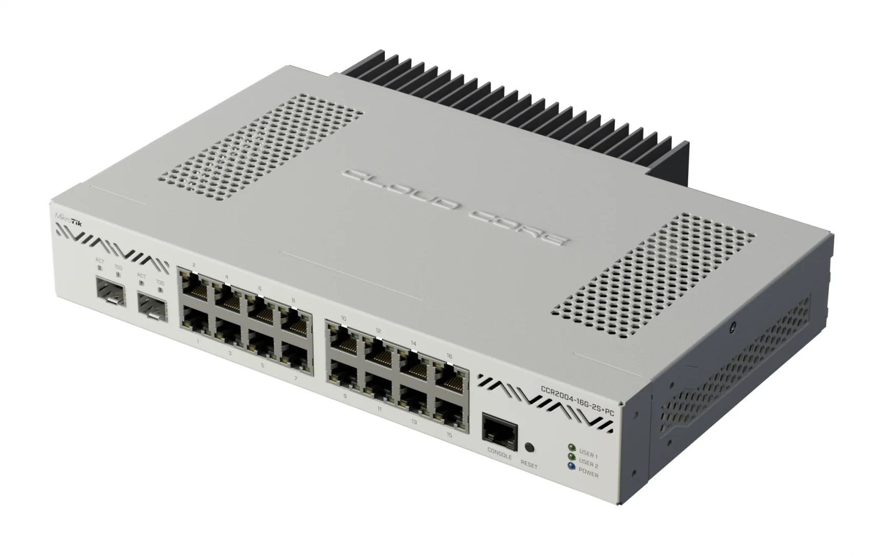 CCR2004-16G-2S+RM Router 16x RJ45 1000Mb/s 2x SFP+ Mikrotik