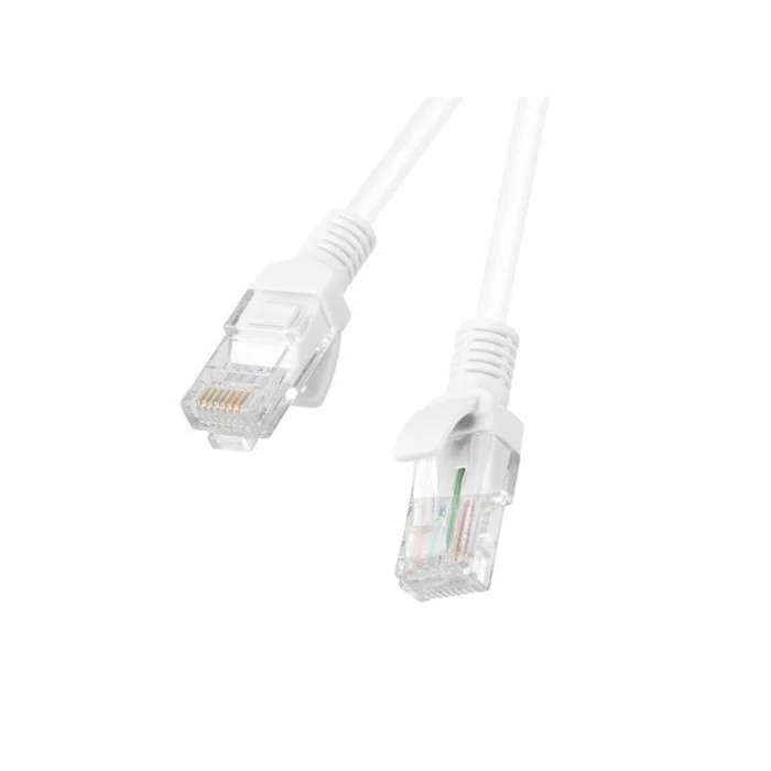 Patchcord Cat.5e UTP 2m white 10-pack Lanberg