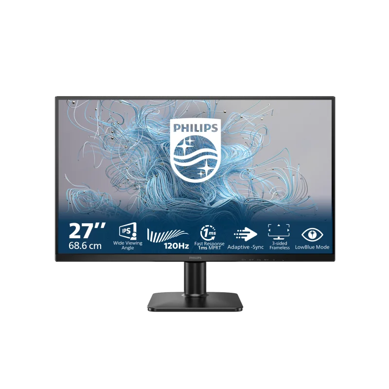 Monitor Philips 27" 27E2N1110/00, Diagonal (inch): 27, Diagonal (cm): 68, Aspect ratio: 16:9, Panel: IPS, Resolution: 1920x1080, Refresh Rate: 120Hz, Response time GtG: 4ms, Response time MPRT: 1ms, Brightness (max): 250 cd/m², Contrast (static) :