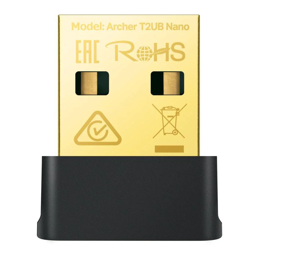Adaptor wireless TP-Link, ARCHER T2UB NANO; AC600 Dual-band, USB 2.0; Bluetooth 4.2, Wireless Standards: EEE 802.11ac, IEEE 802.11a, IEEE 802.11n, IEEE 802.11g, IEEE 802.11b, 5GHz - 433Mbps, 2.4GHz 200Mbps, Dimensiuni: 15.7*7.4*19.2mm. TP-Link