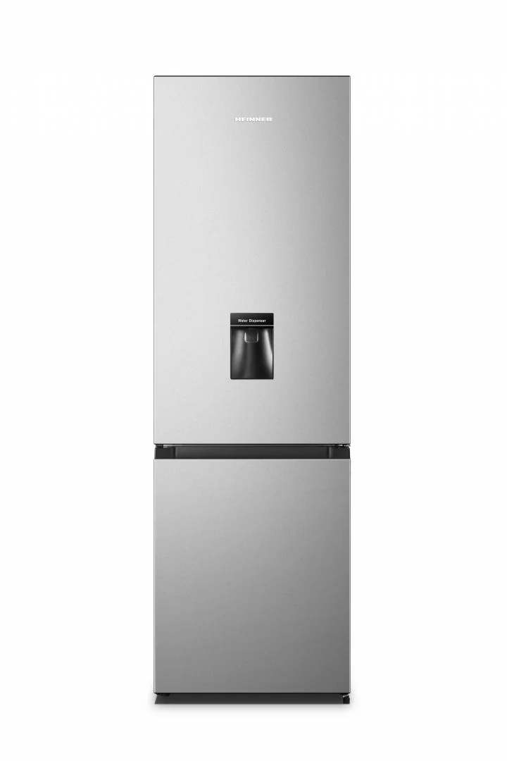 Combina frigorifica HEINNER HC-HS268SWDE++, 268 l, Clasa E, Dozator apa, Argintiu Heinner