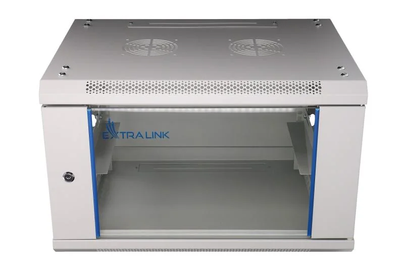 6U 600X600 wall-mounted rackmount cabinet gray (P) Extralink
