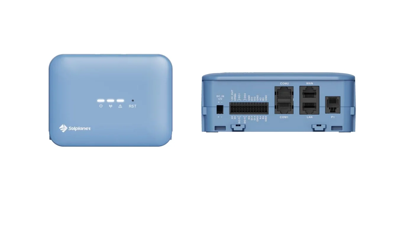 Ai-Hub,South w/485/Ethernet/P1,North w/LAN/WLAN,Pointing to servers in Germany,made by Aiswei Solplanet