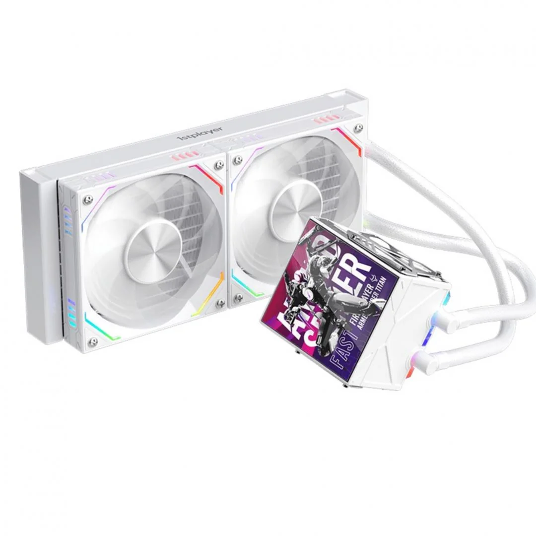 Cooler Procesor 1stPlayer FT 240-wh, Lichid, 12 cm, 2 ventilatoare, aRGB 1St Player