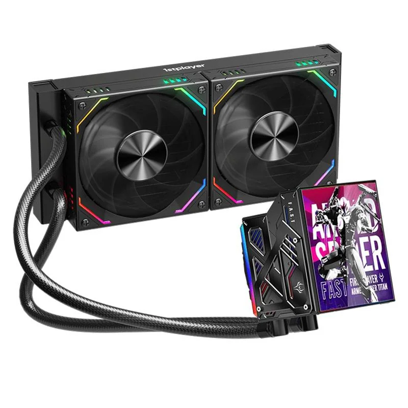 Cooler Procesor 1stPlayer FT 240-bk, Lichid, 12 cm, 2 ventilatoare, aRGB 1St Player