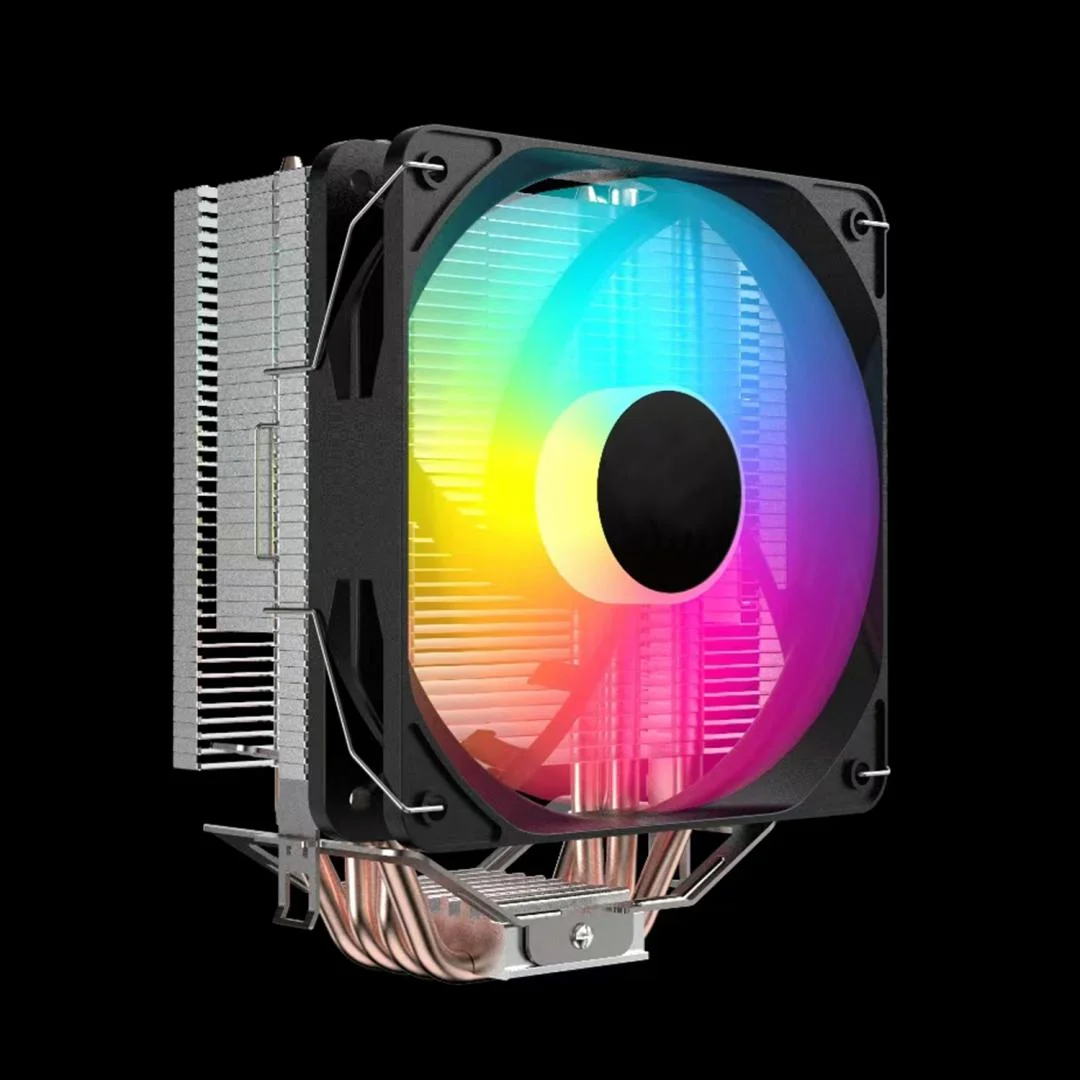 Cooler Procesor Serioux CC92ARGB, dimensiuni 90x90x25mm, viteza ventilator 800-1600±200RPM, TDP: 140W, durata de viata 30 000 ore, ARGB PWM fan, suporta toate seriile INTEL & AMD CPU Serioux