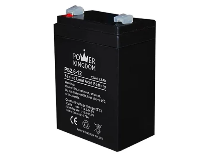 ACUMULATOR PLUMB-ACID SIGILAT, 12V, 2.6AH Power Kingdom