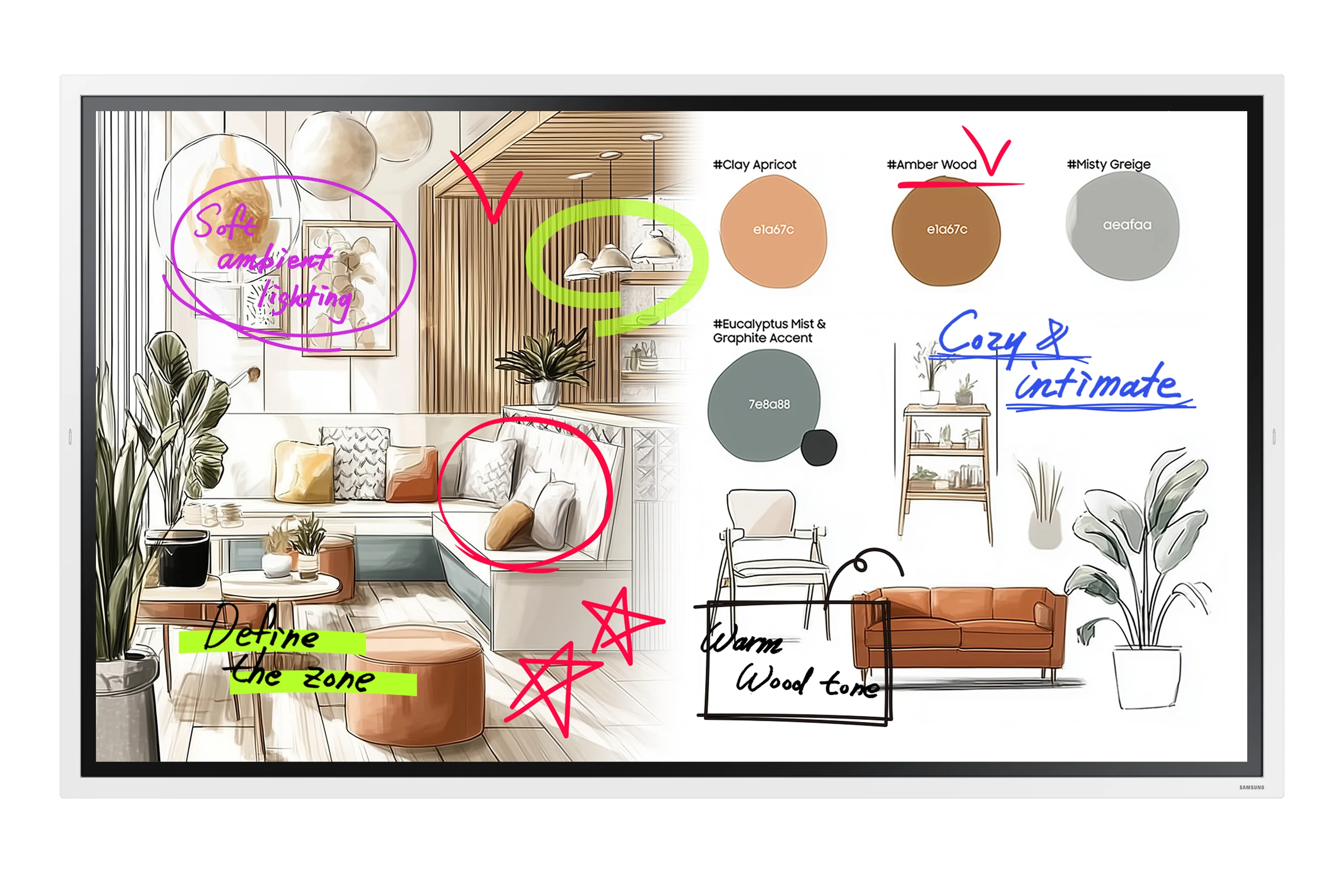 FLIP 5 PRO WM65FX 65inch Tactile Infrared 20p UHD 3840x2160 16:9 350 without glass 16/7 from the mate Samsung