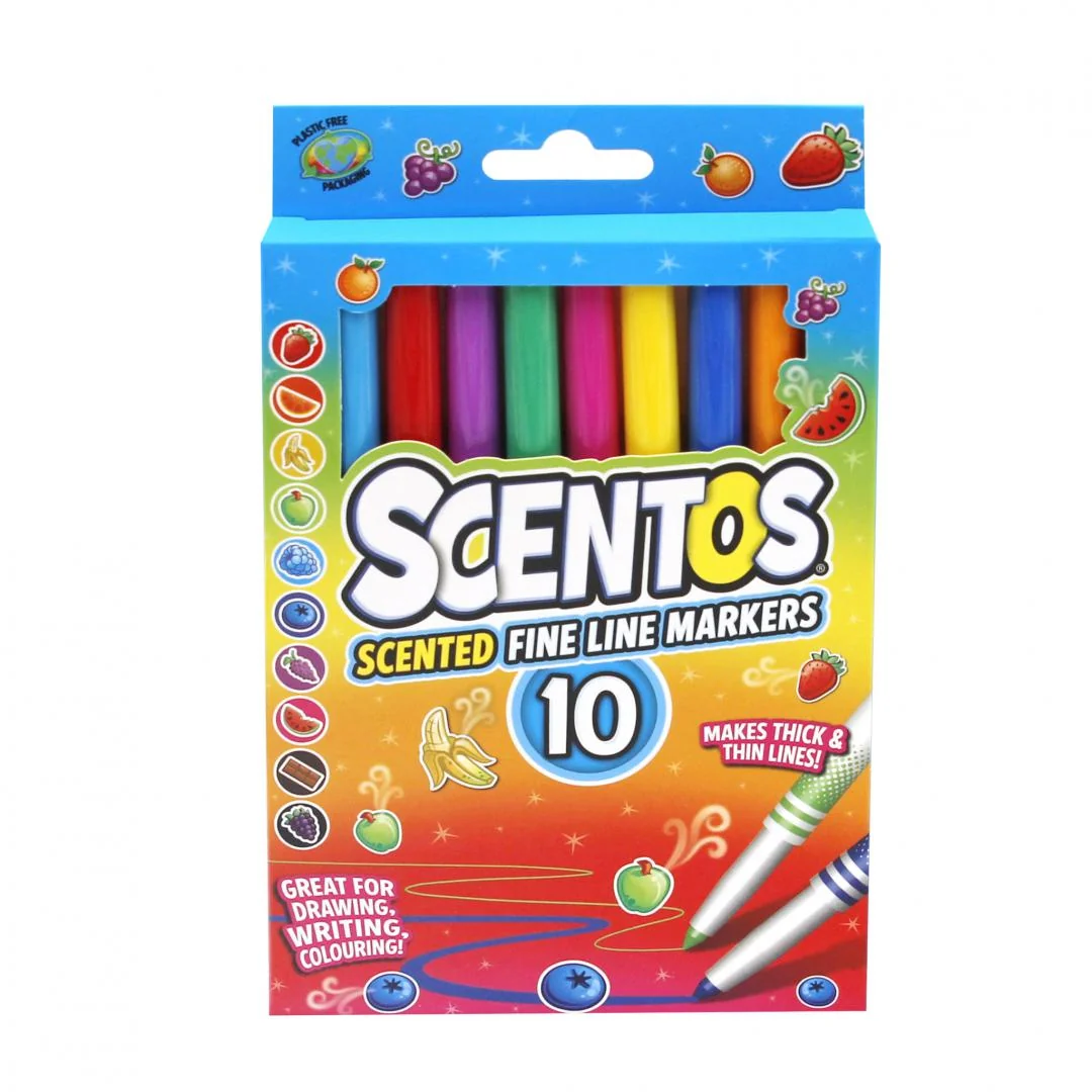 SET 10 MARKERE PARFUMATE VF.GROS,SCENTOS Scentos