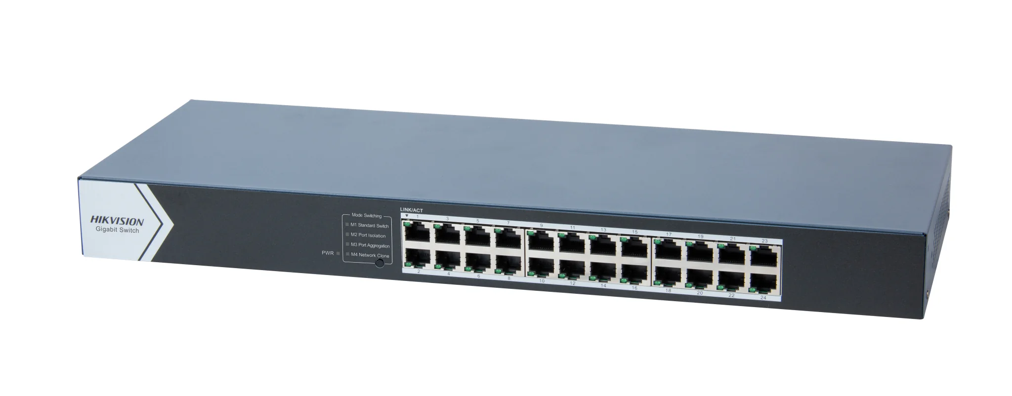 24-Port Gigabit Switch Hikvision DS-3E0524-E(C) 24 × 10/100/1000 Mbps RJ45 Port Easy Plug-and-Play Installation Rack-Mounting Rugged Metal Case Hikvision
