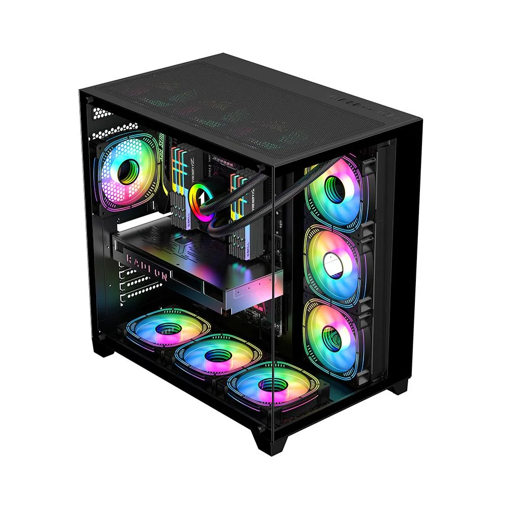 Carcasa 1STPLAYER Gaming MV8 Cube Tower NEGRU 1St Player