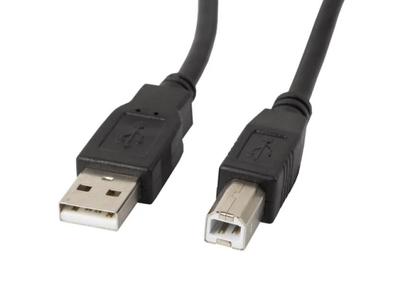 CA-USBA-10CC-0030-BK. Cable length: 3 m. Connector 1: USB A, Connector 2: USB B, USB version: USB 2.0, Maximum data transfer rate: 0.48 Gbit/s, Connector contacts plating: Gold, Product colour: Black Lanberg