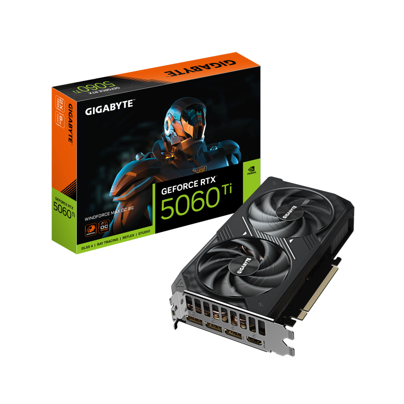 Placa Video GEFORCE RTX 5060 TI WINDFORCE MAX OC 6GB GDDR7 128 bit, PCIE 5.0, 3x DP 1x HDMI | Altamag.ro