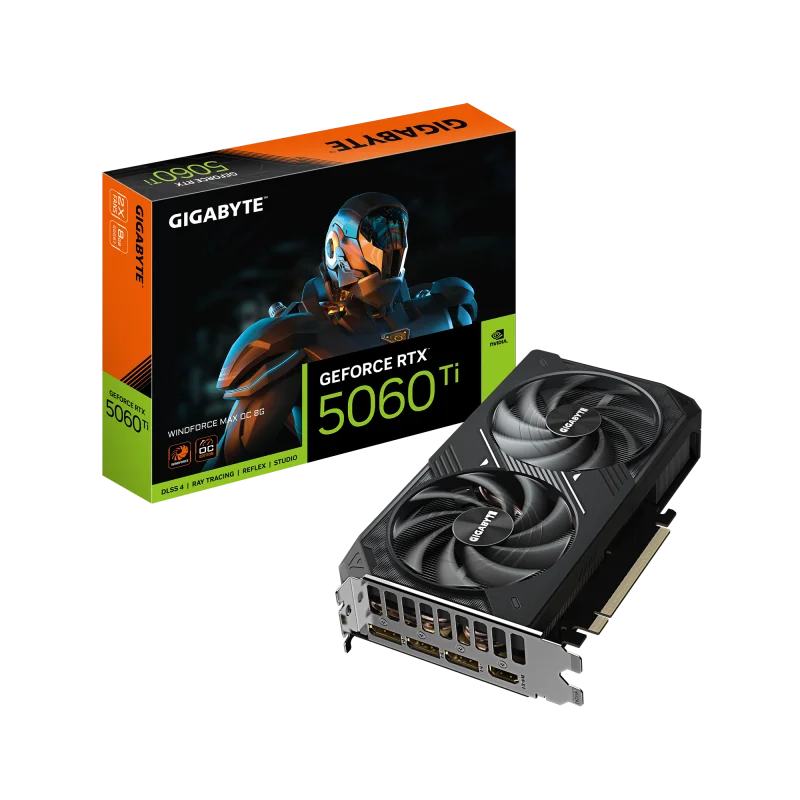 Placa Video GEFORCE RTX 5060 TI WINDFORCE MAX OC 6GB GDDR7 128 bit, PCIE 5.0, 3x DP 1x HDMI