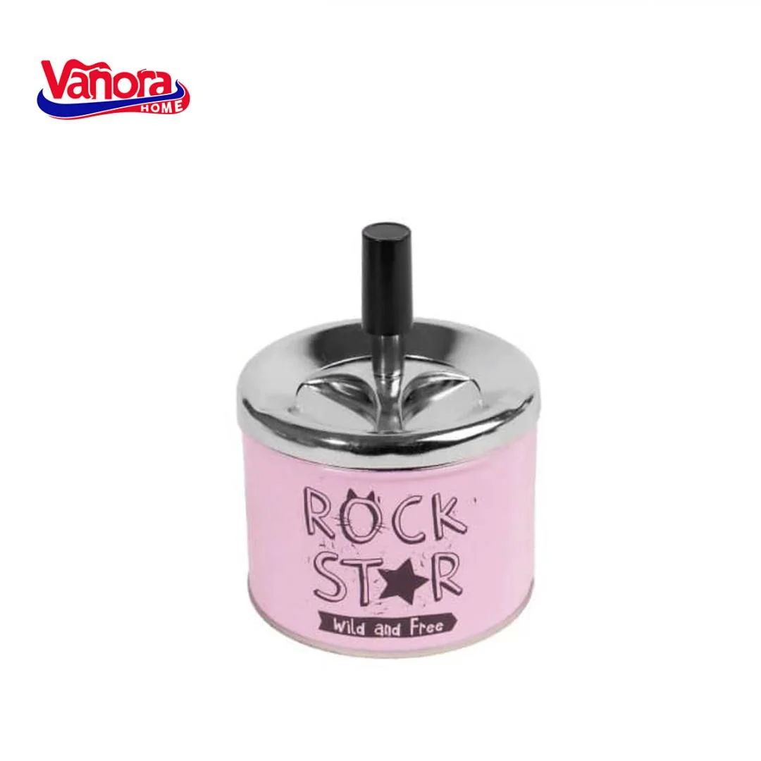 "SCRUMIERA ANTI-VANT CU BUTON 9x11 CM Material: Otel + Buton din plastic Dimensiuni: 9x11 CM" Heinner