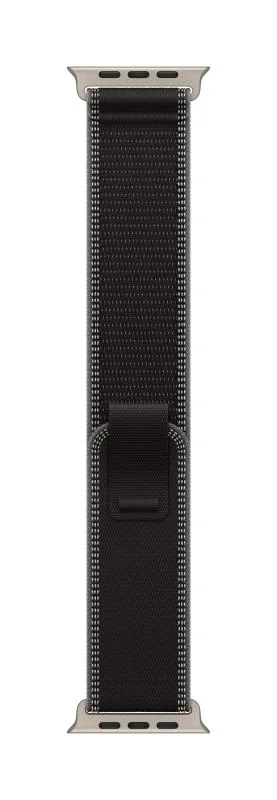 Curea pentru Apple Watch 49mm Black/Charcoal Trail Loop - M/L - Natural TitaniumFinish Apple