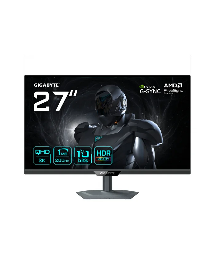 Monitor gaming GIGABYTE G27Q2. Diagonala ecranului: 68,6 cm (27"), Rezoluția ecranului: 2560 x 1440 pixeli, Tip HD: Quad HD, Tehnologie ecran: LED, Timp de răspuns: 1 ms, Raport de aspect nativ: 16:9, Unghi de vizualizare orizontal: 178°, Unghi de Gigabyte