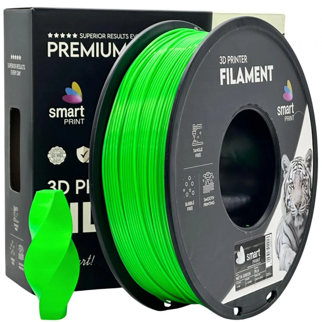PROF. LAB 3D FILAMENT 1KG PLA META GREEN, Diametru: 1.75mm, Greutate: 1kg, Temperatura duza: 185C – 215C, Temperatura platforma printare: 25C – 60C, Culoare: Meta Green. Professional Lab