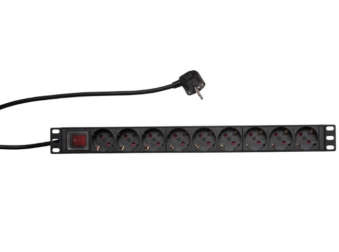 PDU 19", 9 X SCHUKO, 19'', CABLU 2M Schrack Technik