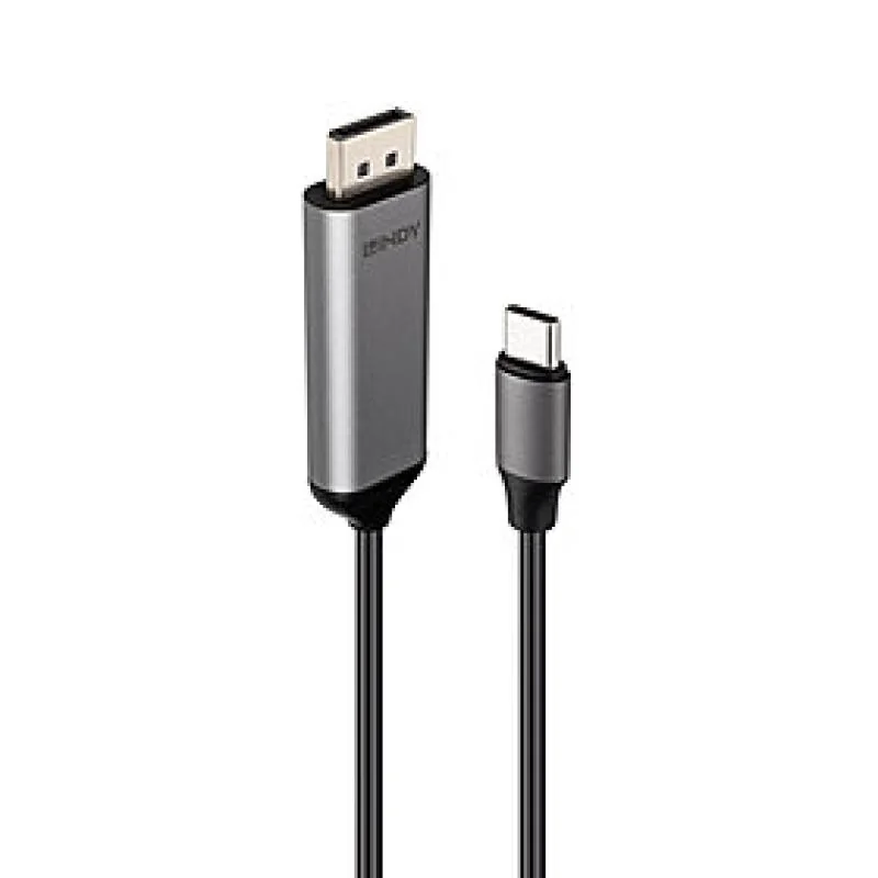 Cablu Lindy Bi-Directional USB C la DisplayPort, lungime 1m, Supported Bandwidth: 32.4Gbps, rezolutie maxima 7680x4320@60Hz Lindy