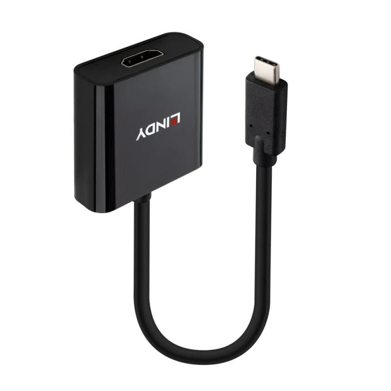 Converter Lindy USB Type C to HDMI 4K60, Supported Bandwidth: HDMI® 2.0 with 18Gbps, Maximum Input Resolution: 3840x2160@60Hz Maximum Output Resolution: 3840x2160@60Hz Lindy