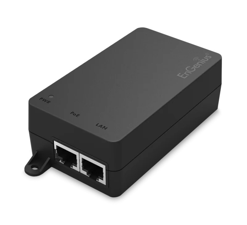 Adaptor POE EnGenius Indoor, 1 port GbE 110~240VAC-in proprietary 54V/0.6A-out (Pin4-5:54V/pin7-8:return), capacitate 100m