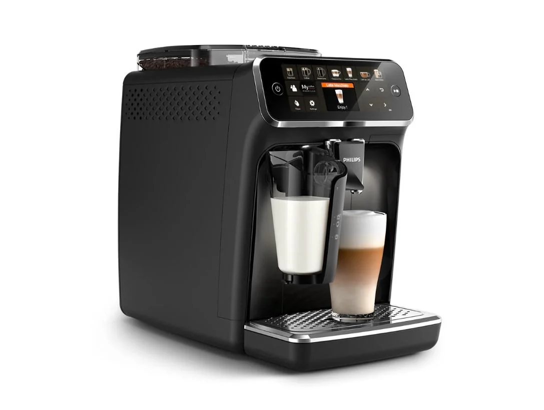 Espressor automat Philips LatteGo EP5441/50, 1500 W, 15 bar, Filtru AquaClean, 12 bauturi, Rasnita ceramica, Negru Philips