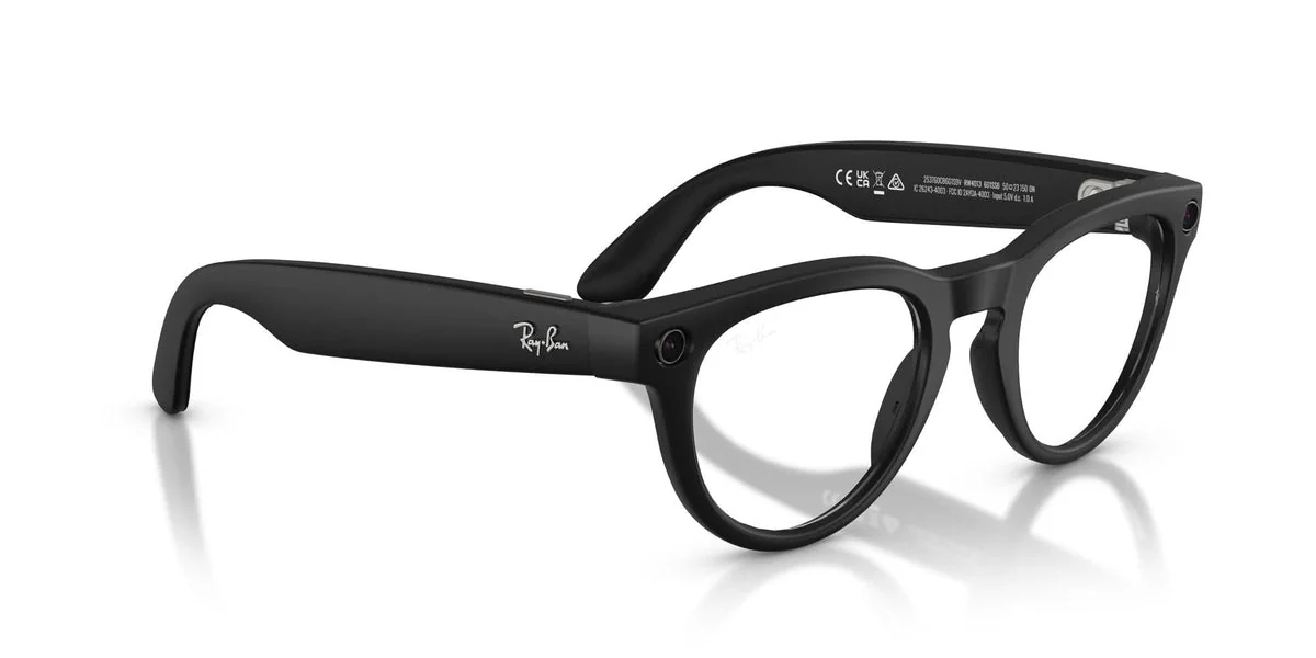 Ray-Ban Meta Headliner Gen 2 AI Glasses Matte Black/Clear RW4013 601SSB 50 Rayban