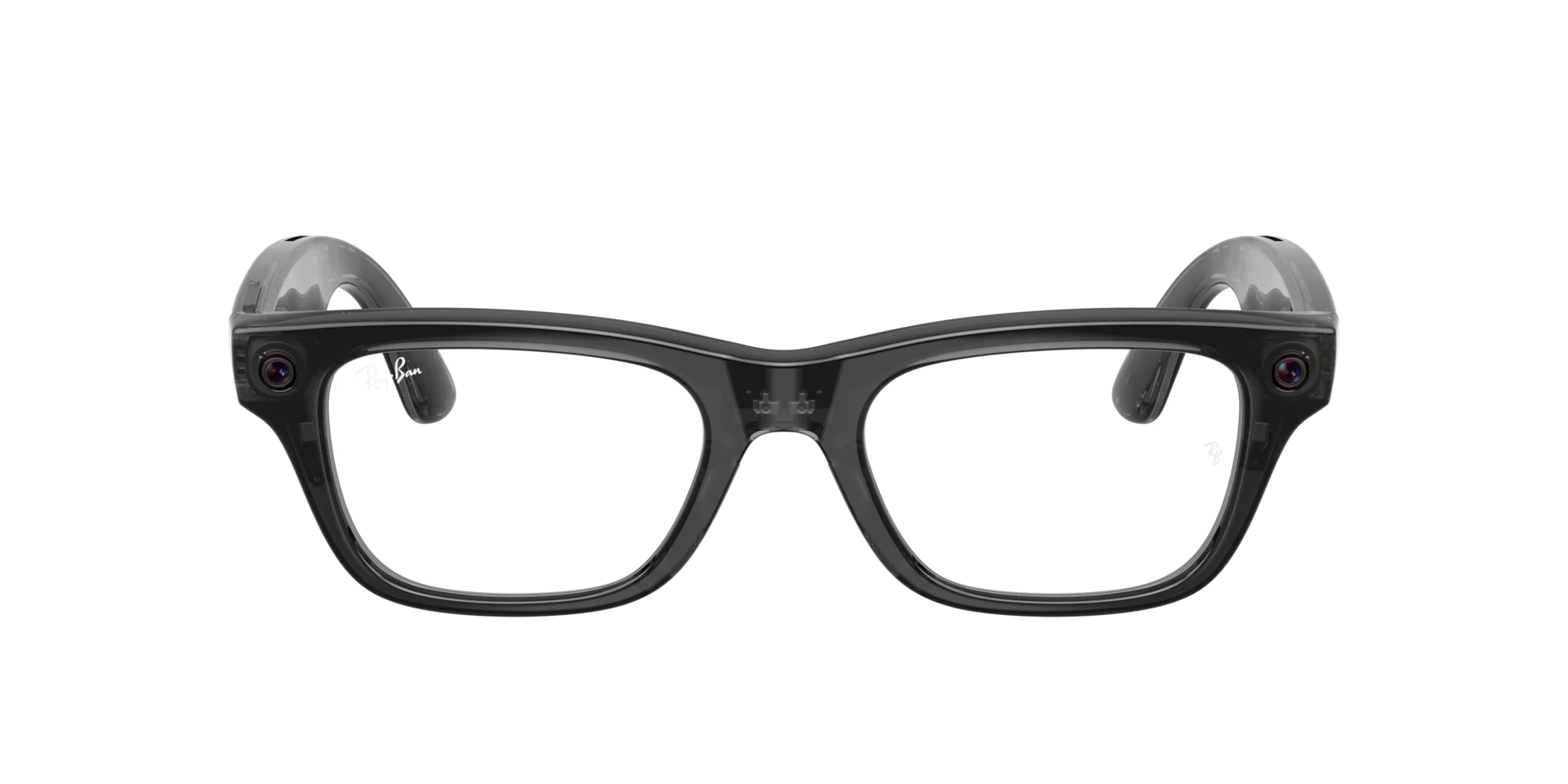 23 Ray-Ban Meta Blayzer Optics Gen 2 AI Glasses Shiny Transparent Black/Demo RW7001 8526 54 Rayban