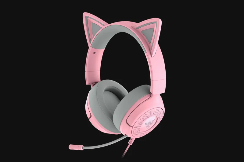 Casti Gaming Head-band Razer Kraken Kitty V3 X, Wired, Roz Razer