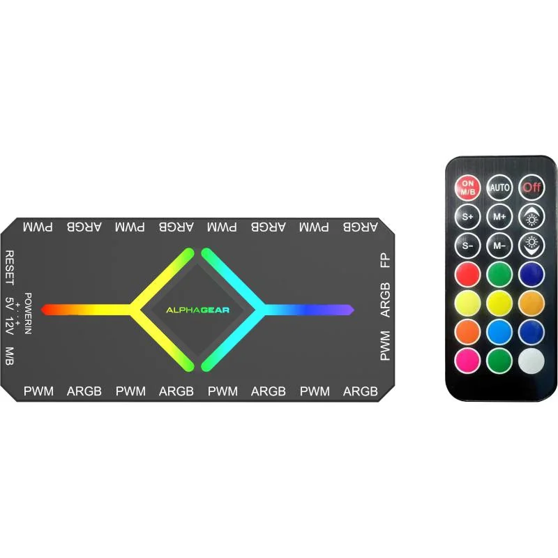 Fan controller ALPHAGEAR Glimmer ARGB black Alphagear