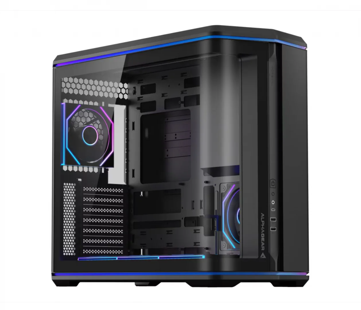 Carcasa ALPHAGEAR Nebula ARGB black Alphagear