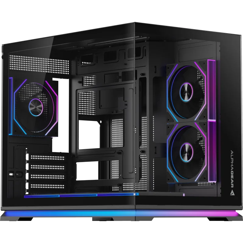Carcasa ALPHAGEAR Ironclad mark 2 MATX ARGB black Alphagear